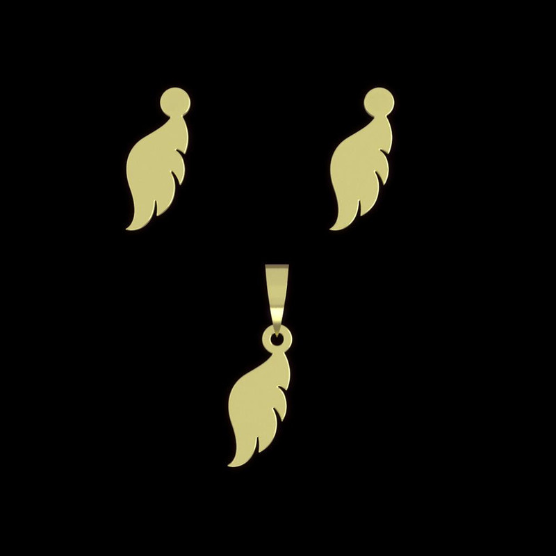 نیم ست طلا 18 عیار زنانه مدوپد مدل پر کد NA13257 نیم ست طلا 18 عیار زنانه مدوپد مدل پر کد NA13257