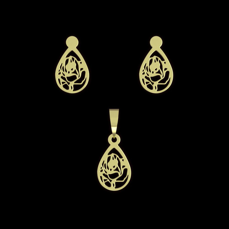 نیم ست طلا 18 عیار زنانه مدوپد مدل هندسی کد NA13333 نیم ست طلا 18 عیار زنانه مدوپد مدل هندسی کد NA13333