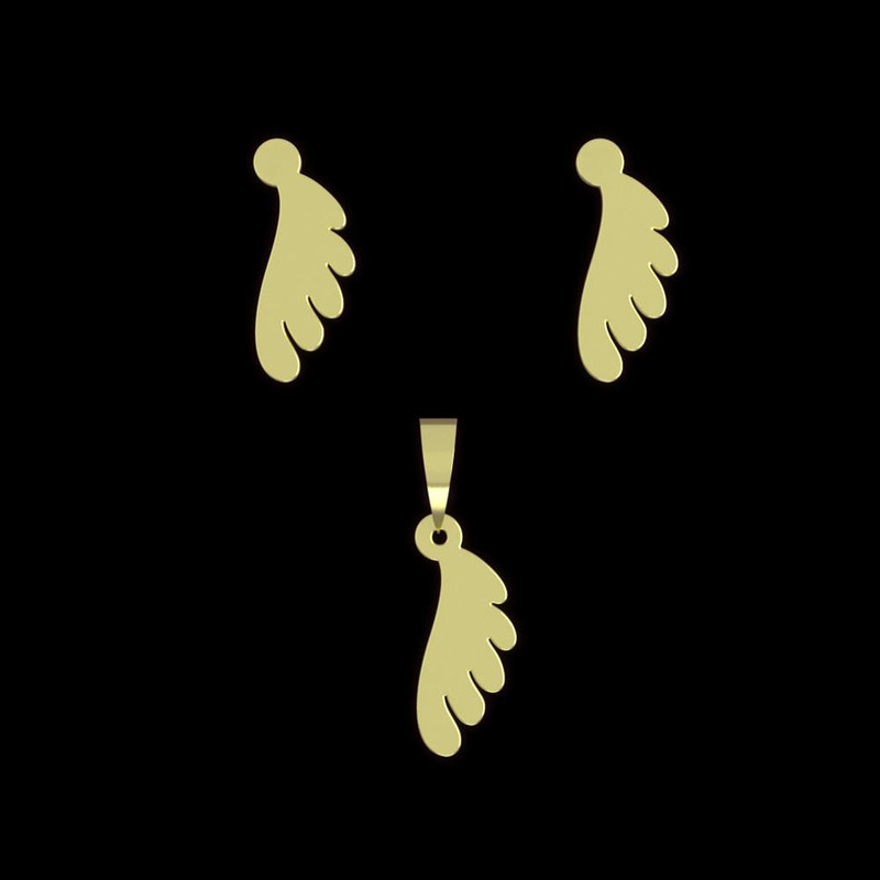 نیم ست طلا 18 عیار زنانه مدوپد مدل پر کد NA13440 نیم ست طلا 18 عیار زنانه مدوپد مدل پر کد NA13440