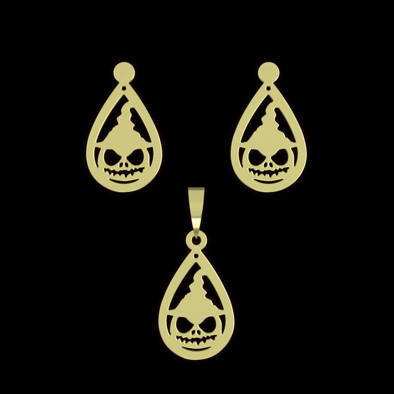 نیم ست طلا 18 عیار زنانه مدوپد مدل هالووین کد NA13534 نیم ست طلا 18 عیار زنانه مدوپد مدل هالووین کد NA13534