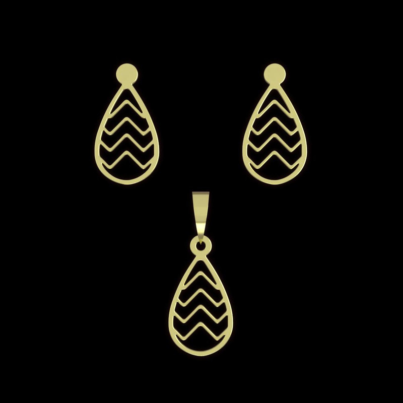 نیم ست طلا 18 عیار زنانه مدوپد مدل مستطیل کد NA13856 نیم ست طلا 18 عیار زنانه مدوپد مدل مستطیل کد NA13856