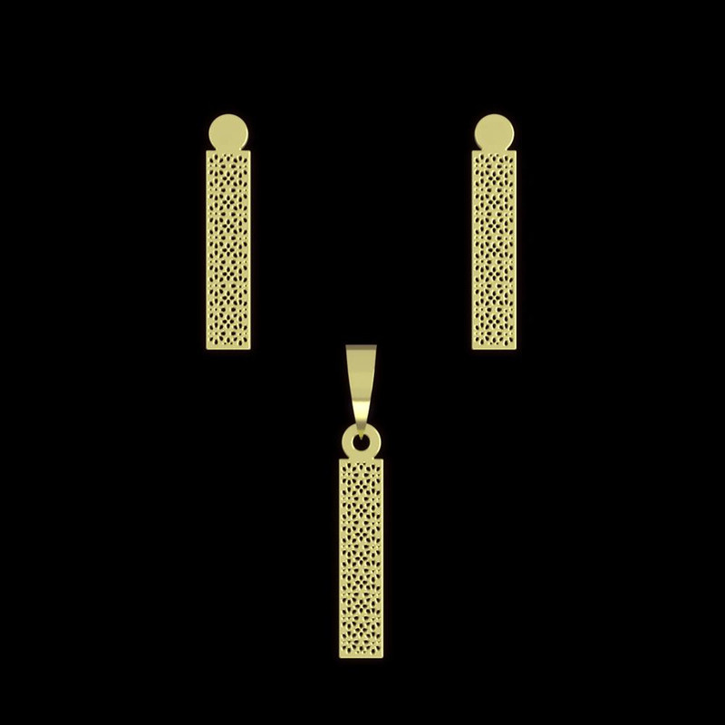 نیم ست طلا 18 عیار زنانه مدوپد مدل مستطیل کد NA13875 نیم ست طلا 18 عیار زنانه مدوپد مدل مستطیل کد NA13875