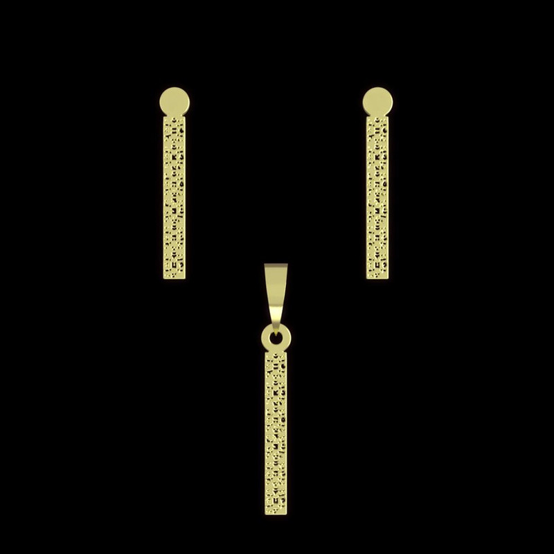 نیم ست طلا 18 عیار زنانه مدوپد مدل مستطیل کد NA13895 نیم ست طلا 18 عیار زنانه مدوپد مدل مستطیل کد NA13895