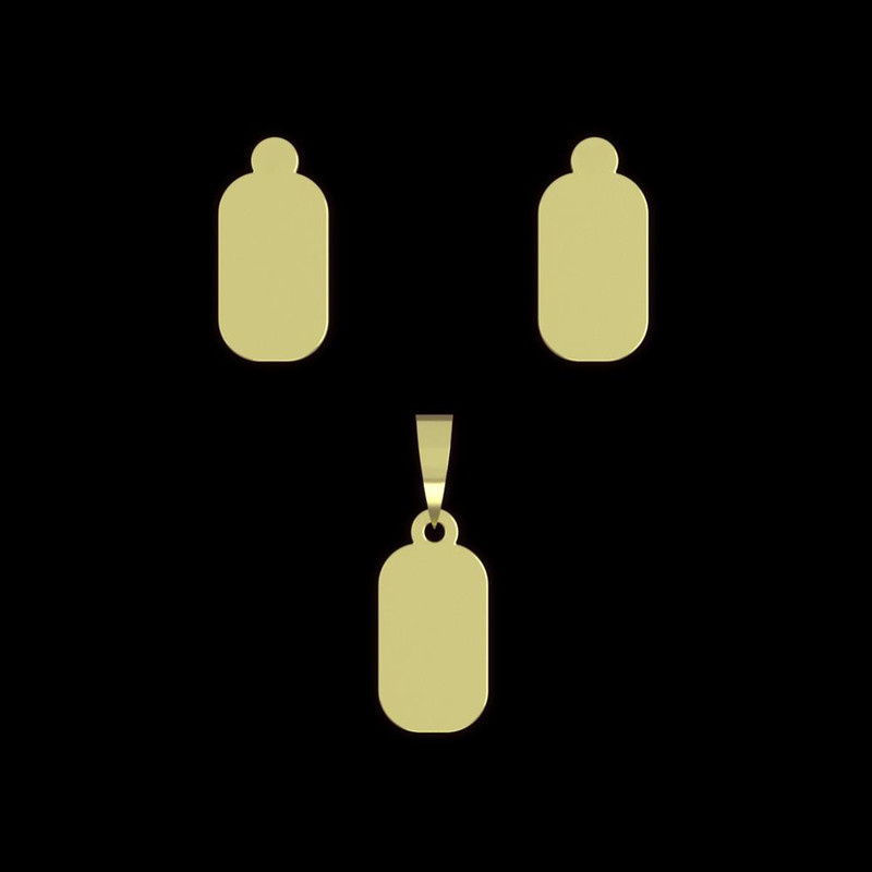 نیم ست طلا 18 عیار زنانه مدوپد مدل مستطیل کد NA14280 نیم ست طلا 18 عیار زنانه مدوپد مدل مستطیل کد NA14280