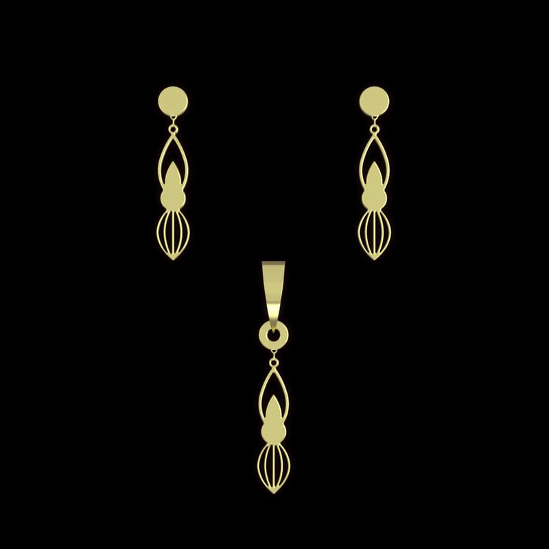 نیم ست طلا 18 عیار زنانه مدوپد مدل هندسی کد NA14639 نیم ست طلا 18 عیار زنانه مدوپد مدل هندسی کد NA14639