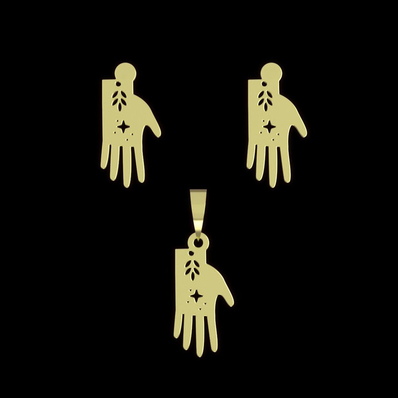 نیم ست طلا 18 عیار زنانه مدوپد مدل دست کد NA15109 نیم ست طلا 18 عیار زنانه مدوپد مدل دست کد NA15109