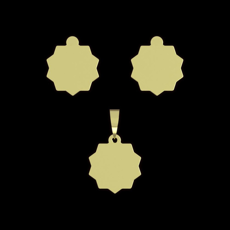 نیم ست طلا 18 عیار زنانه مدوپد مدل ستاره کد NA15618 نیم ست طلا 18 عیار زنانه مدوپد مدل ستاره کد NA15618