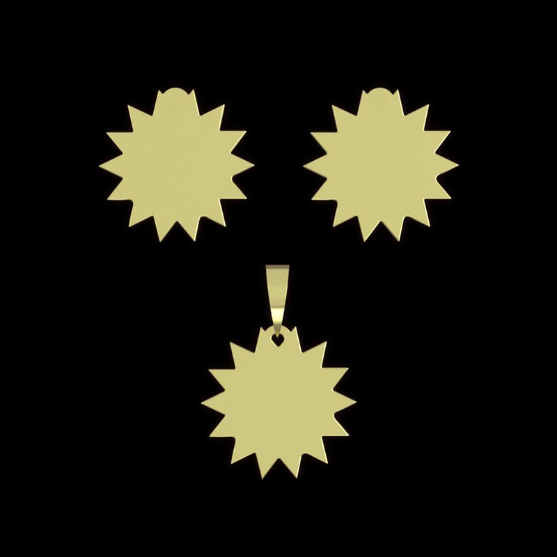 نیم ست طلا 18 عیار زنانه مدوپد مدل ستاره کد NA15637 نیم ست طلا 18 عیار زنانه مدوپد مدل ستاره کد NA15637