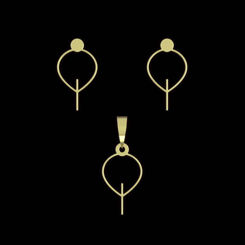 نیم ست طلا 18 عیار زنانه مدوپد مدل درخت کد NA15783 نیم ست طلا 18 عیار زنانه مدوپد مدل درخت کد NA15783