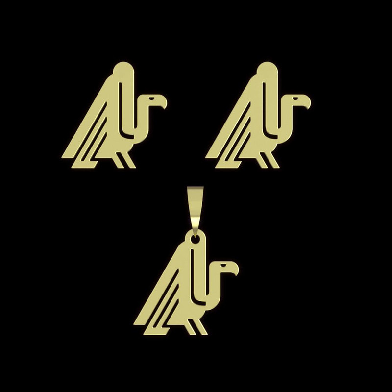 نیم ست طلا 18 عیار زنانه مدوپد مدل پرنده کد NA16051 نیم ست طلا 18 عیار زنانه مدوپد مدل پرنده کد NA16051