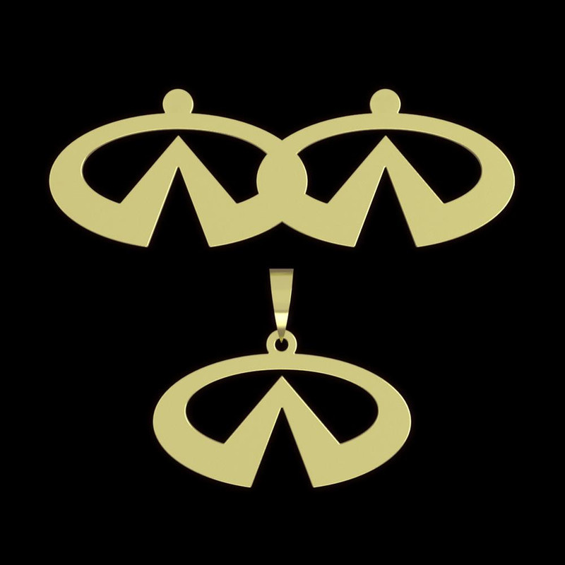 نیم ست طلا 18 عیار زنانه مدوپد مدل اینفینیتی کد NA16211 نیم ست طلا 18 عیار زنانه مدوپد مدل اینفینیتی کد NA16211