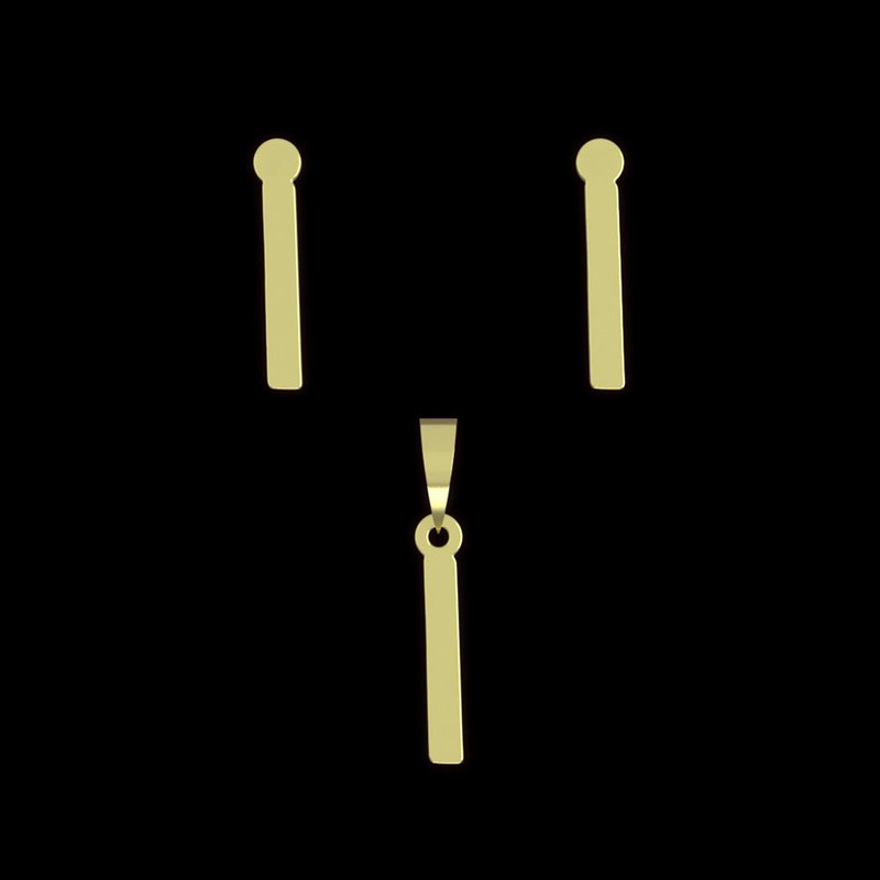 نیم ست طلا 18 عیار زنانه مدوپد مدل حرف I کد NA16741 نیم ست طلا 18 عیار زنانه مدوپد مدل حرف I کد NA16741