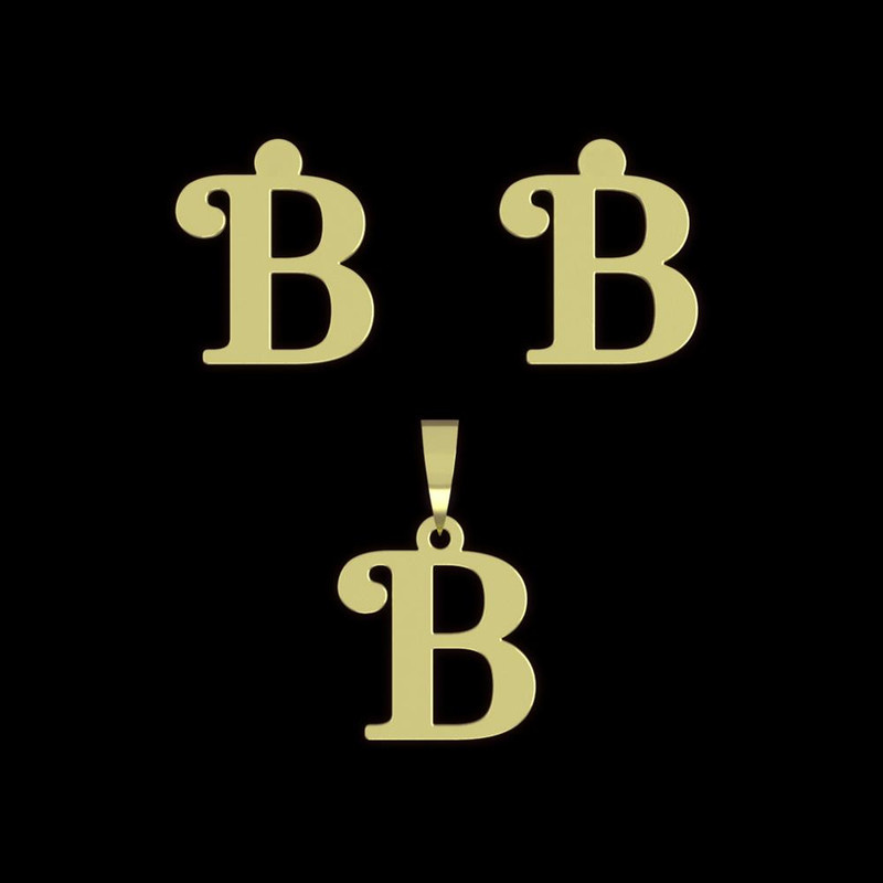 نیم ست طلا 18 عیار زنانه مدوپد مدل حرف B کد NA17200 نیم ست طلا 18 عیار زنانه مدوپد مدل حرف B کد NA17200