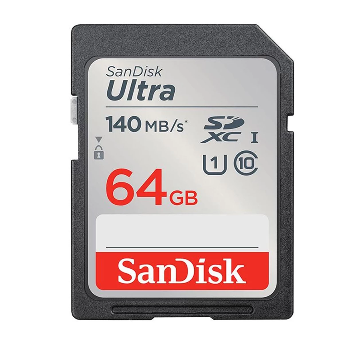 کارت حافظه SDXC سن دیسک مدل Ultra کلاس 10 استاندارد UHS-I U1 سرعت 140MB/s ظرفیت 64 گیگابایت-مشکی