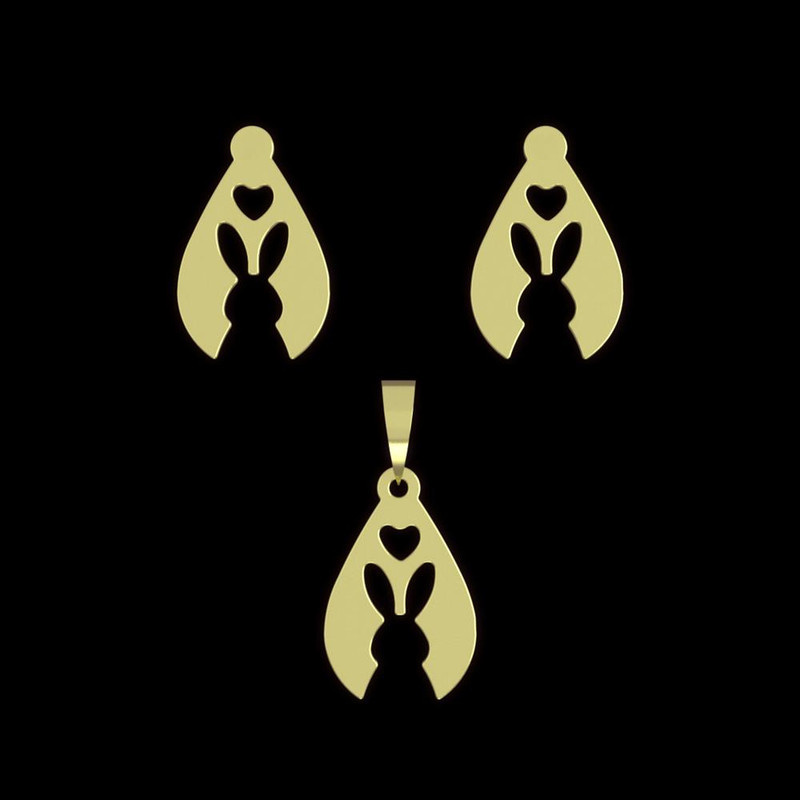 نیم ست طلا 18 عیار زنانه مدوپد مدل خرگوش کد NA10717 نیم ست طلا 18 عیار زنانه مدوپد مدل خرگوش کد NA10717