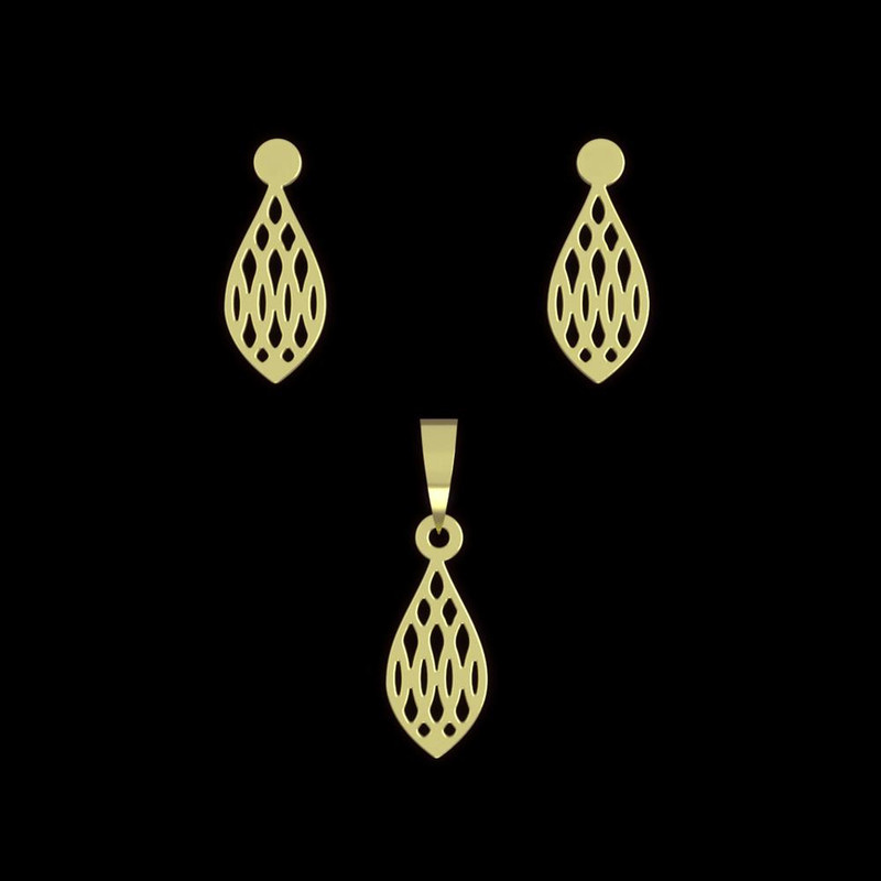 نیم ست طلا 18 عیار زنانه مدوپد مدل هندسی کد NA10823 نیم ست طلا 18 عیار زنانه مدوپد مدل هندسی کد NA10823