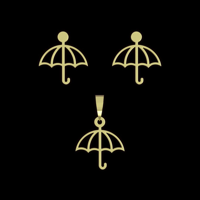 نیم ست طلا 18 عیار زنانه مدوپد مدل چتر کد NA10892 نیم ست طلا 18 عیار زنانه مدوپد مدل چتر کد NA10892