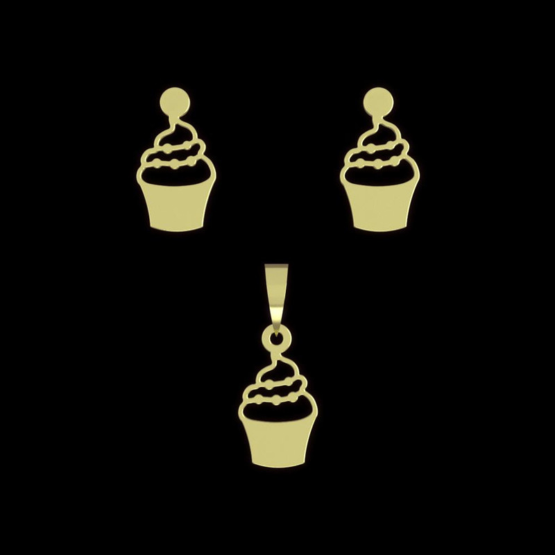 نیم ست طلا 18 عیار زنانه مدوپد مدل بستنی کد NA10946 نیم ست طلا 18 عیار زنانه مدوپد مدل بستنی کد NA10946