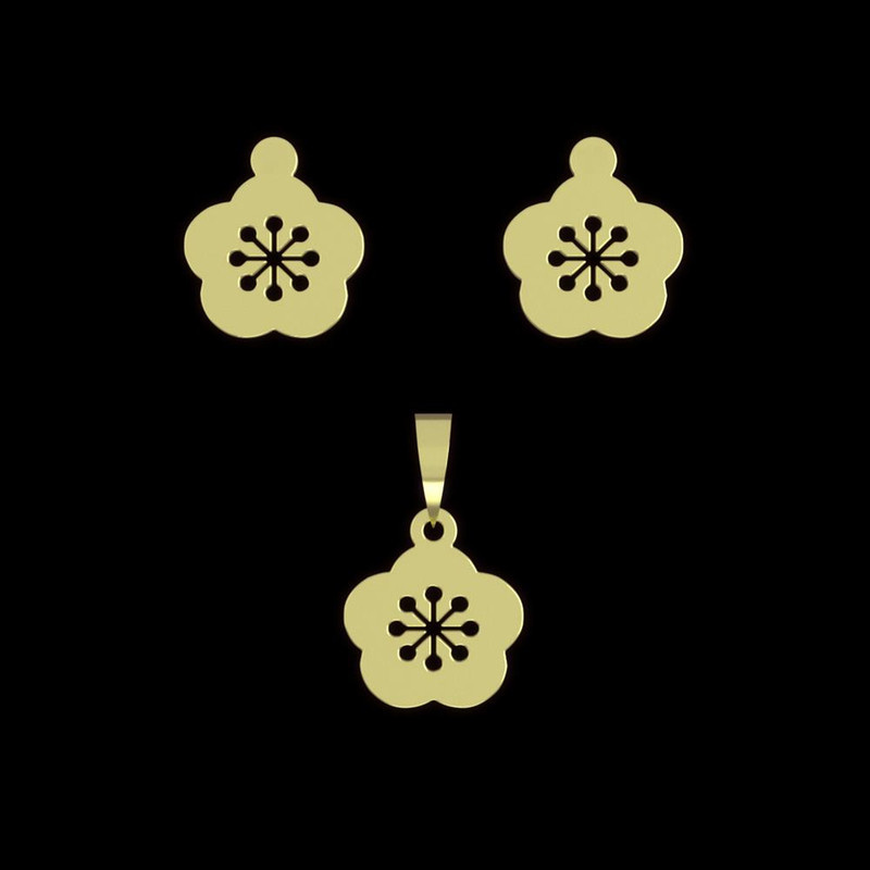 نیم ست طلا 18 عیار زنانه مدوپد مدل هندسی کد NA10955 نیم ست طلا 18 عیار زنانه مدوپد مدل هندسی کد NA10955