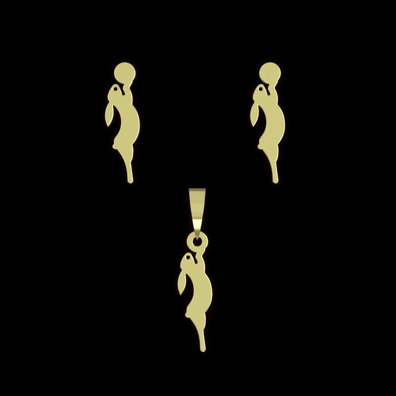 نیم ست طلا 18 عیار زنانه مدوپد مدل خرگوش کد NA10974 نیم ست طلا 18 عیار زنانه مدوپد مدل خرگوش کد NA10974