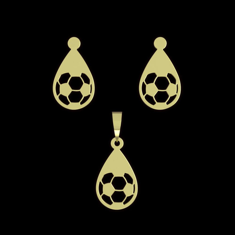 نیم ست طلا 18 عیار زنانه مدوپد مدل توپ فوتبال کد NA11165 نیم ست طلا 18 عیار زنانه مدوپد مدل توپ فوتبال کد NA11165