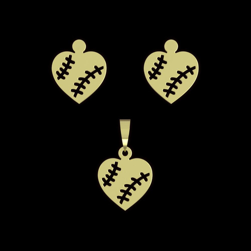 نیم ست طلا 18 عیار زنانه مدوپد مدل قلب کد NA11174 نیم ست طلا 18 عیار زنانه مدوپد مدل قلب کد NA11174