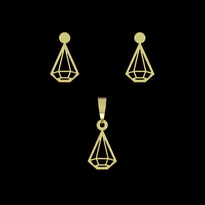 نیم ست طلا 18 عیار زنانه مدوپد مدل الماس کد NA11194 نیم ست طلا 18 عیار زنانه مدوپد مدل الماس کد NA11194