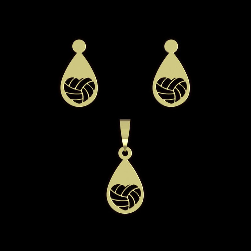 نیم ست طلا 18 عیار زنانه مدوپد مدل توپ بسکتبال کد NA11253 نیم ست طلا 18 عیار زنانه مدوپد مدل توپ بسکتبال کد NA11253