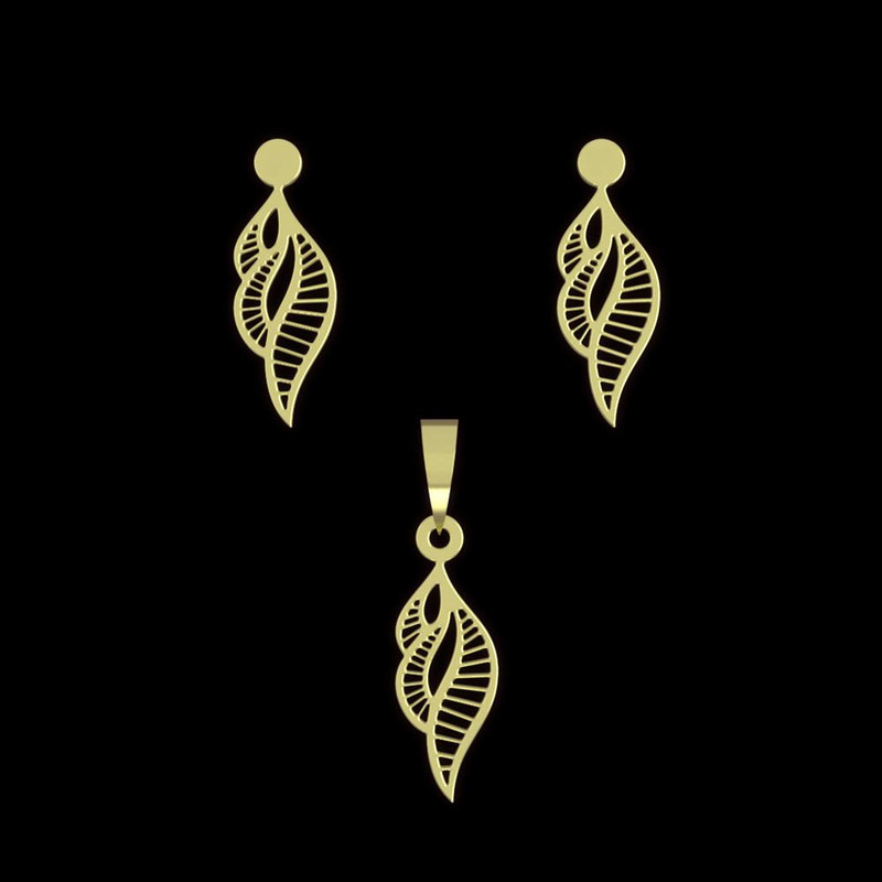 نیم ست طلا 18 عیار زنانه مدوپد مدل هندسی کد NA11383 نیم ست طلا 18 عیار زنانه مدوپد مدل هندسی کد NA11383