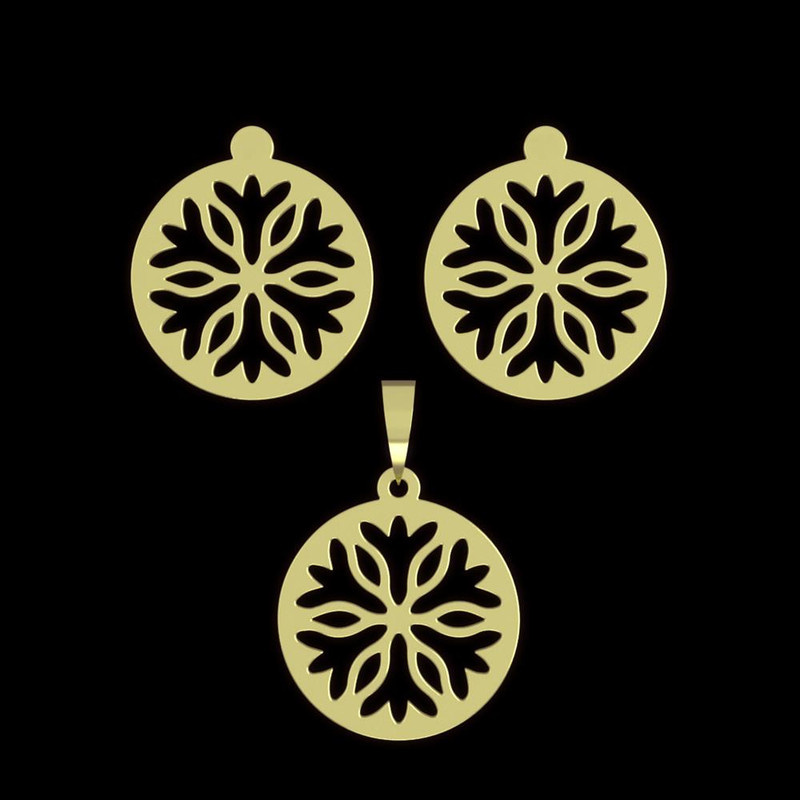 نیم ست طلا 18 عیار زنانه مدوپد مدل هندسی کد NA11385 نیم ست طلا 18 عیار زنانه مدوپد مدل هندسی کد NA11385