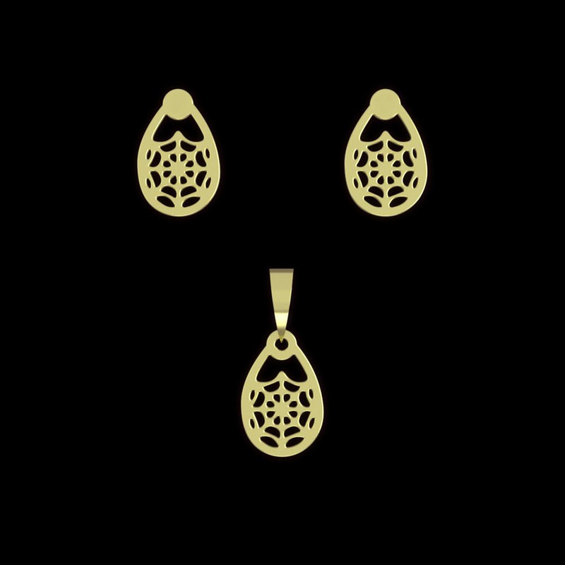 نیم ست طلا 18 عیار زنانه مدوپد مدل هندسی کد NA11496 نیم ست طلا 18 عیار زنانه مدوپد مدل هندسی کد NA11496