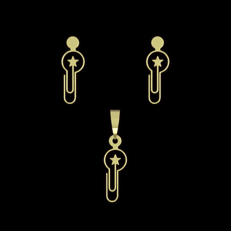 نیم ست طلا 18 عیار زنانه مدوپد مدل کلیپس کد NA11504 نیم ست طلا 18 عیار زنانه مدوپد مدل کلیپس کد NA11504