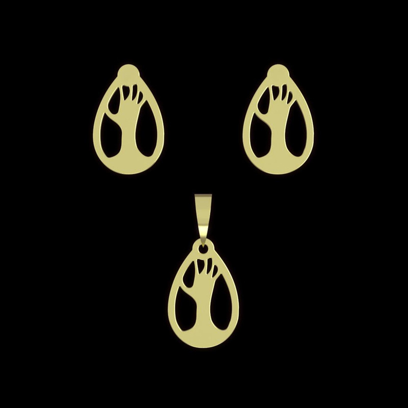 نیم ست طلا 18 عیار زنانه مدوپد مدل دست کد NA11533 نیم ست طلا 18 عیار زنانه مدوپد مدل دست کد NA11533