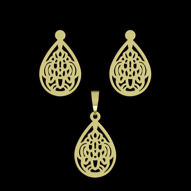 نیم ست طلا 18 عیار زنانه مدوپد مدل هندسی کد NA11534 نیم ست طلا 18 عیار زنانه مدوپد مدل هندسی کد NA11534