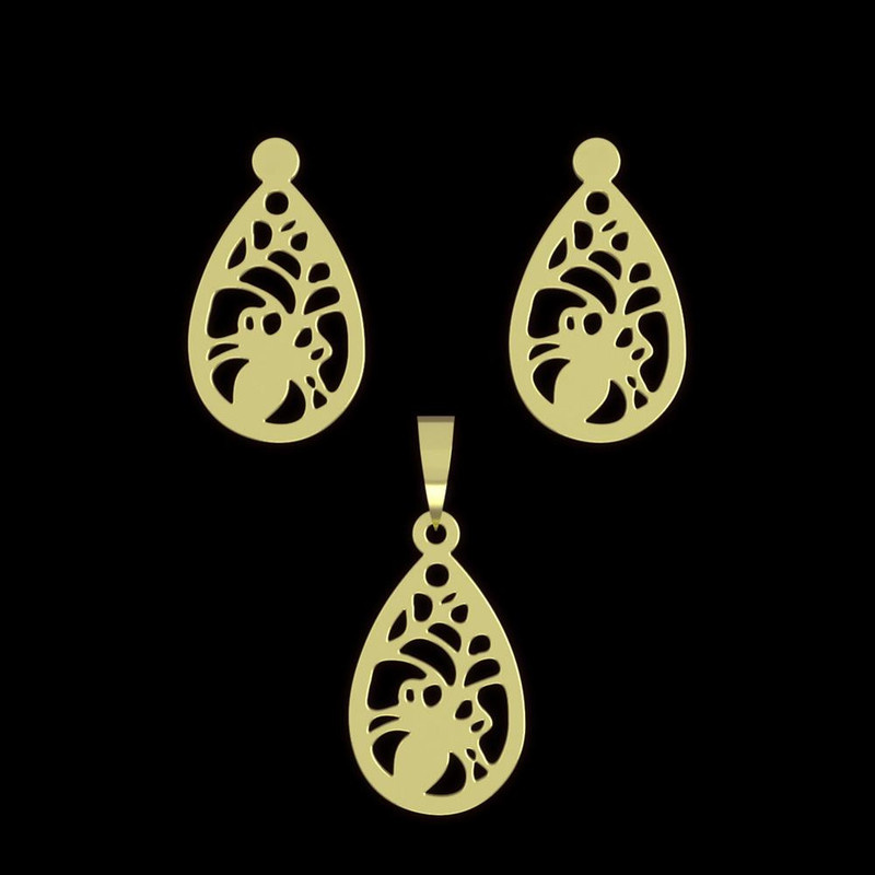 نیم ست طلا 18 عیار زنانه مدوپد مدل هندسی کد NA11573 نیم ست طلا 18 عیار زنانه مدوپد مدل هندسی کد NA11573