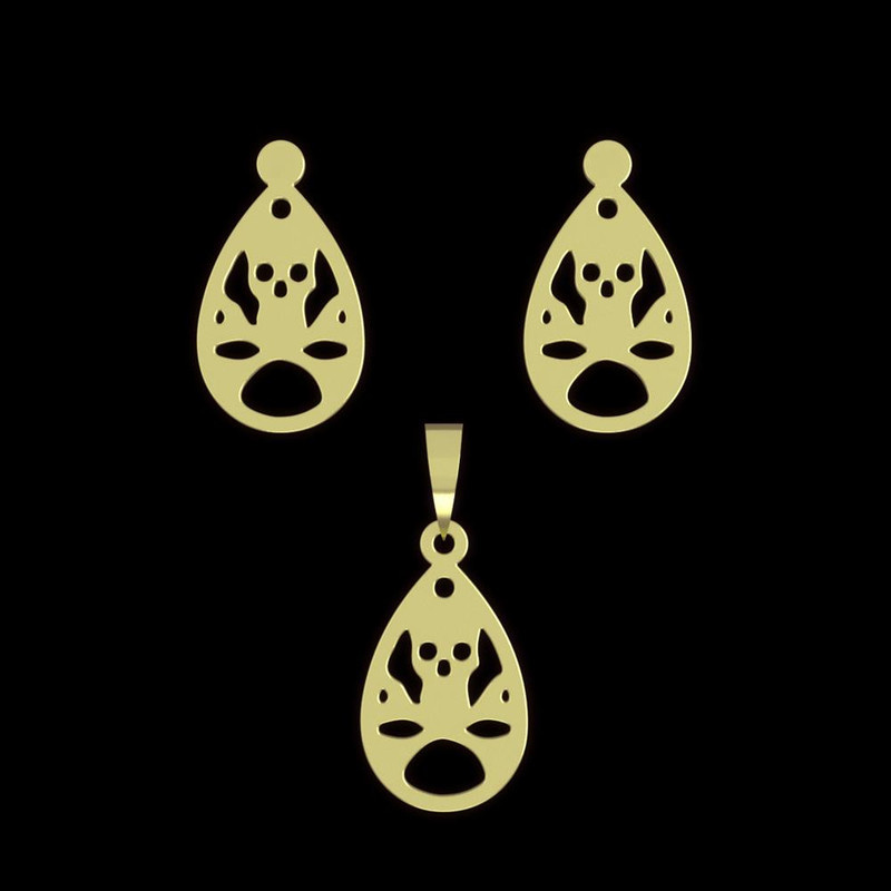 نیم ست طلا 18 عیار زنانه مدوپد مدل هندسی کد NA11607 نیم ست طلا 18 عیار زنانه مدوپد مدل هندسی کد NA11607