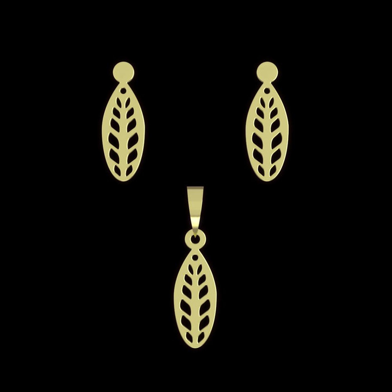 نیم ست طلا 18 عیار زنانه مدوپد مدل هندسی کد NA11609 نیم ست طلا 18 عیار زنانه مدوپد مدل هندسی کد NA11609