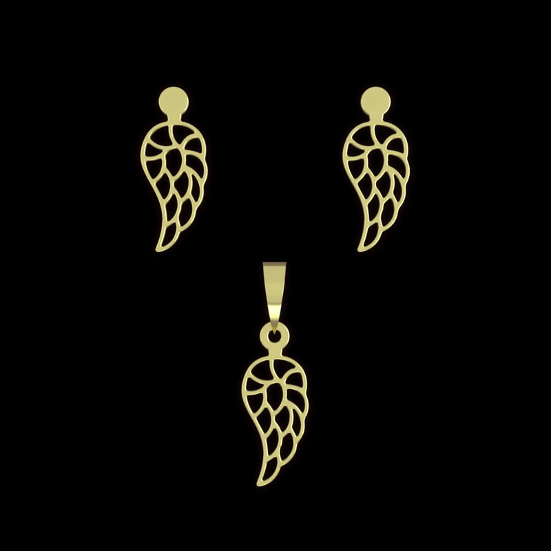 نیم ست طلا 18 عیار زنانه مدوپد مدل هندسی کد NA11610 نیم ست طلا 18 عیار زنانه مدوپد مدل هندسی کد NA11610