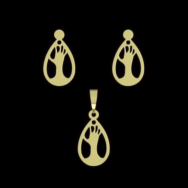 نیم ست طلا 18 عیار زنانه مدوپد مدل دست کد NA11675 نیم ست طلا 18 عیار زنانه مدوپد مدل دست کد NA11675