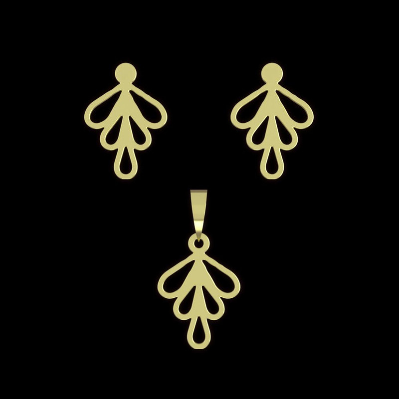 نیم ست طلا 18 عیار زنانه مدوپد مدل هندسی کد NA11721 نیم ست طلا 18 عیار زنانه مدوپد مدل هندسی کد NA11721