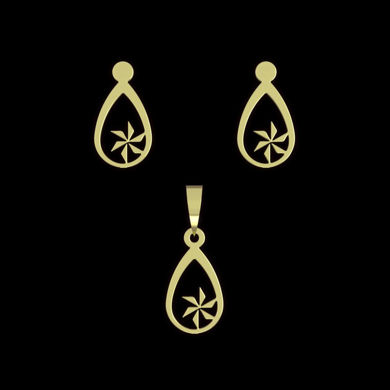 نیم ست طلا 18 عیار زنانه مدوپد مدل هندسی کد NA11766 نیم ست طلا 18 عیار زنانه مدوپد مدل هندسی کد NA11766