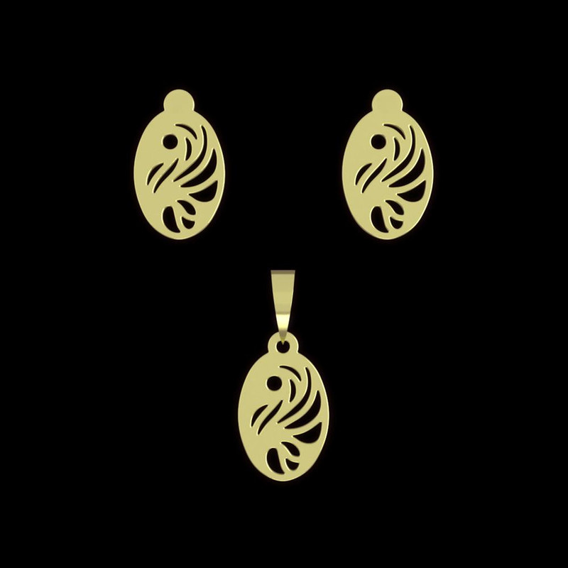 نیم ست طلا 18 عیار زنانه مدوپد مدل هندسی کد NA11774 نیم ست طلا 18 عیار زنانه مدوپد مدل هندسی کد NA11774