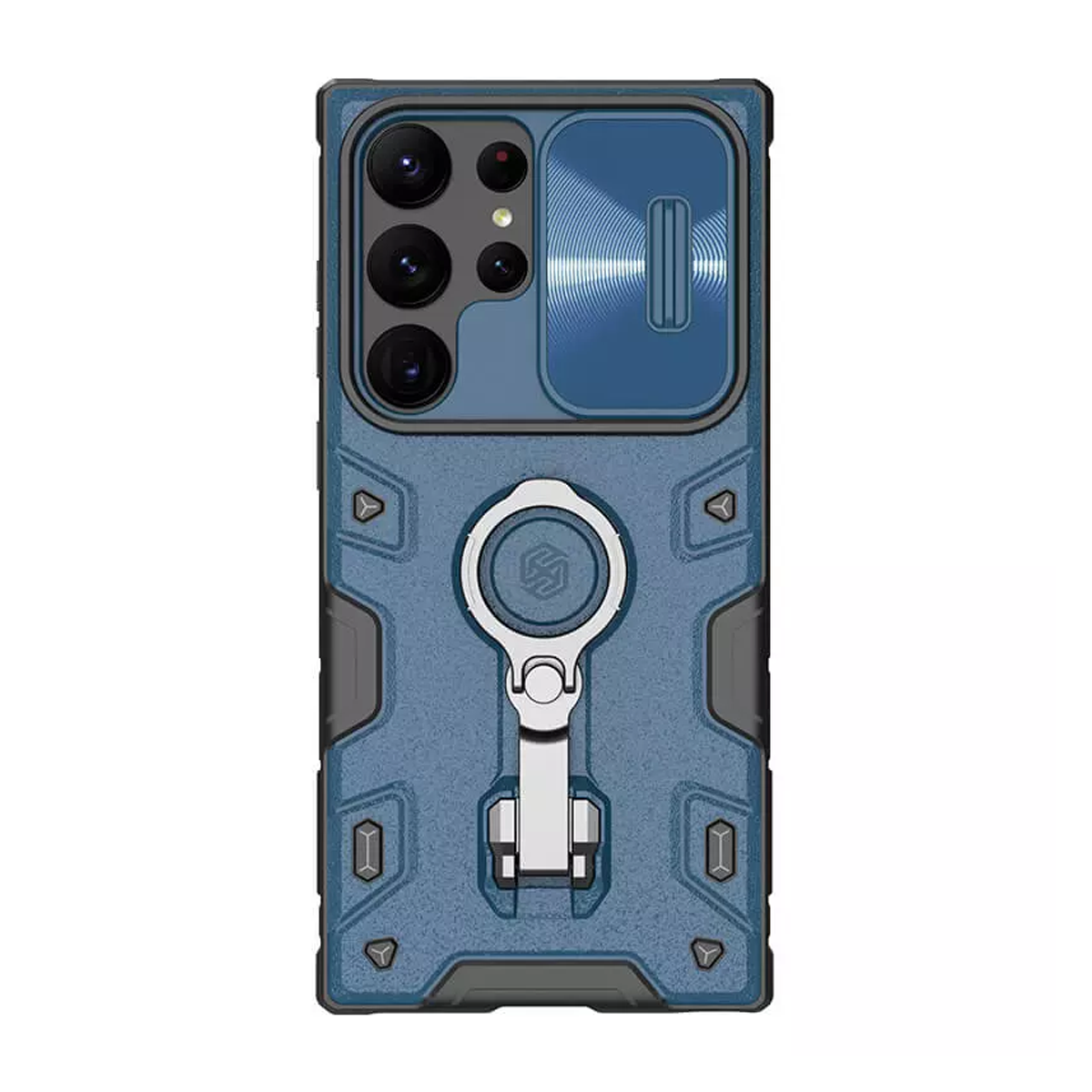قاب گوشی سامسونگ Galaxy S23 Ultra نیلکین مدل CamShield Armor Pro-آبی قاب گوشی سامسونگ Galaxy S23 Ultra نیلکین مدل CamShield Armor Pro-آبی