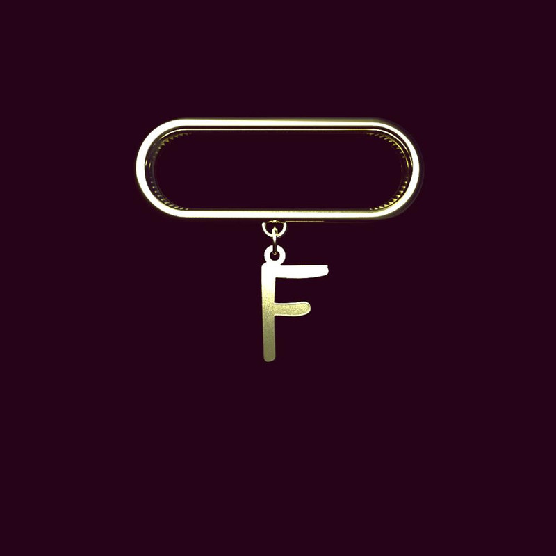 آویز ساعت طلا 18 عیار زنانه مدوپد مدل حرف F کد SL1-1486 آویز ساعت طلا 18 عیار زنانه مدوپد مدل حرف F کد SL1-1486