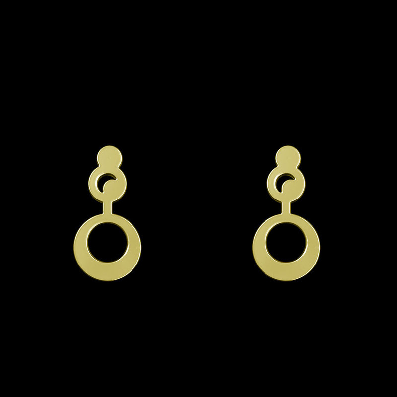 گوشواره طلا 18 عیار زنانه مدوپد مدل دایره کد GA1-10063 گوشواره طلا 18 عیار زنانه مدوپد مدل دایره کد GA1-10063