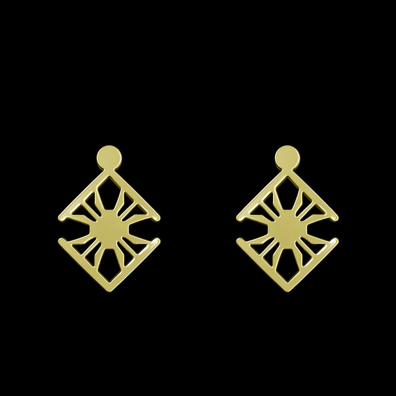 گوشواره طلا 18 عیار زنانه مدوپد مدل هندسی کد GA1-10100 گوشواره طلا 18 عیار زنانه مدوپد مدل هندسی کد GA1-10100