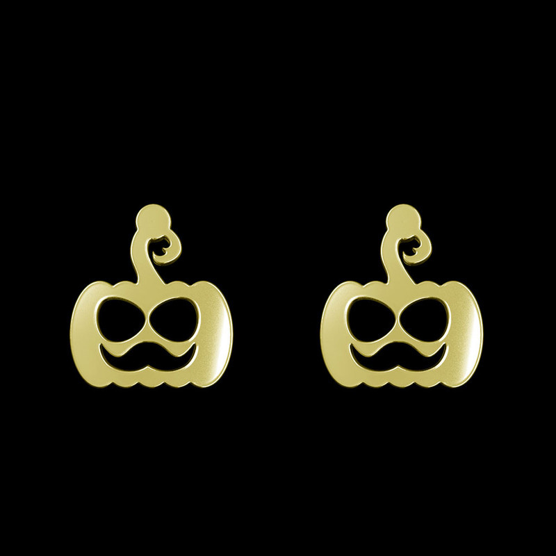 گوشواره طلا 18 عیار زنانه مدوپد مدل کدو هالووین کد GA1-10360 گوشواره طلا 18 عیار زنانه مدوپد مدل کدو هالووین کد GA1-10360