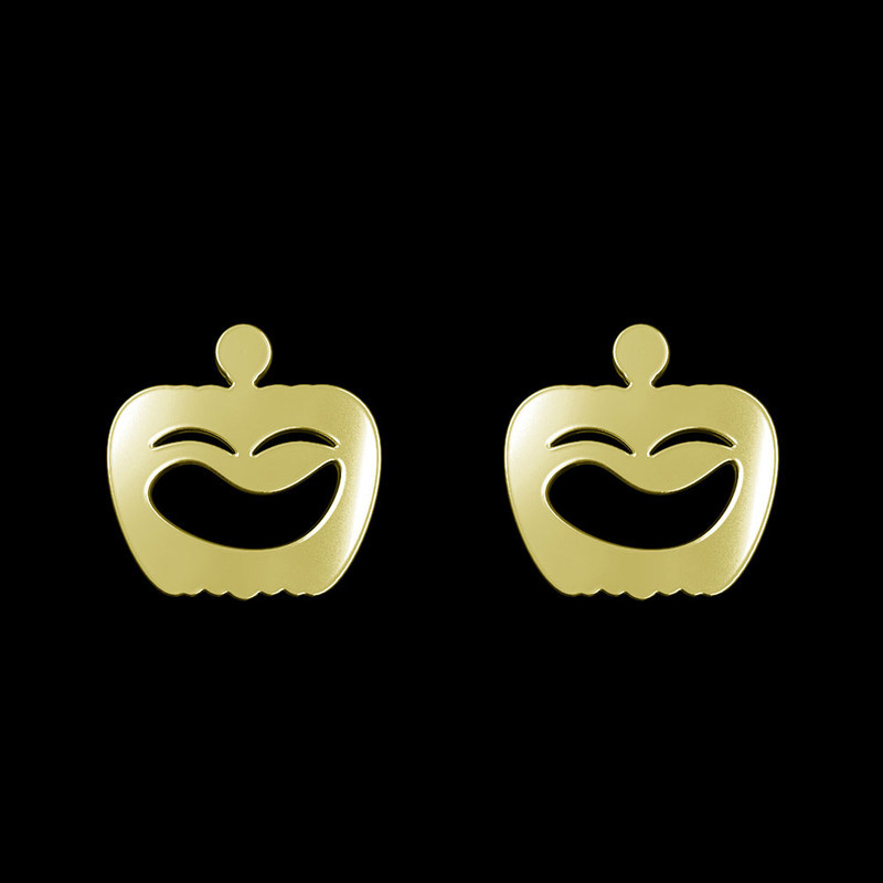 گوشواره طلا 18 عیار زنانه مدوپد مدل کدو هاللوین کد GA1-10400 گوشواره طلا 18 عیار زنانه مدوپد مدل کدو هاللوین کد GA1-10400