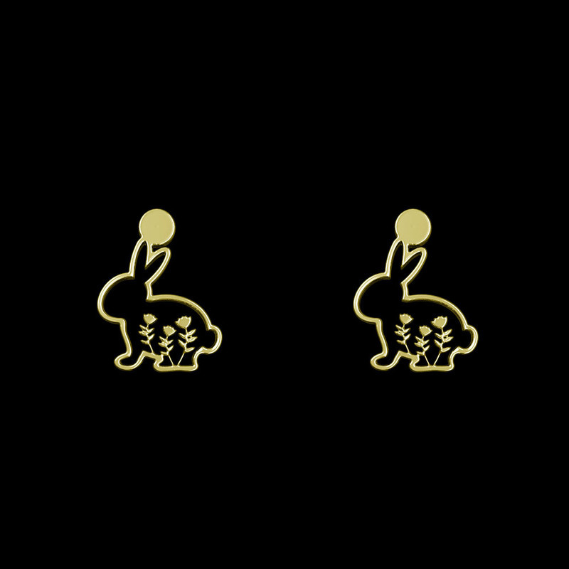 گوشواره طلا 18 عیار زنانه مدوپد مدل خرگوش کد GA1-10453 گوشواره طلا 18 عیار زنانه مدوپد مدل خرگوش کد GA1-10453