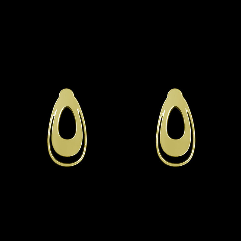 گوشواره طلا 18 عیار زنانه مدوپد مدل اشک کد GA1-10457